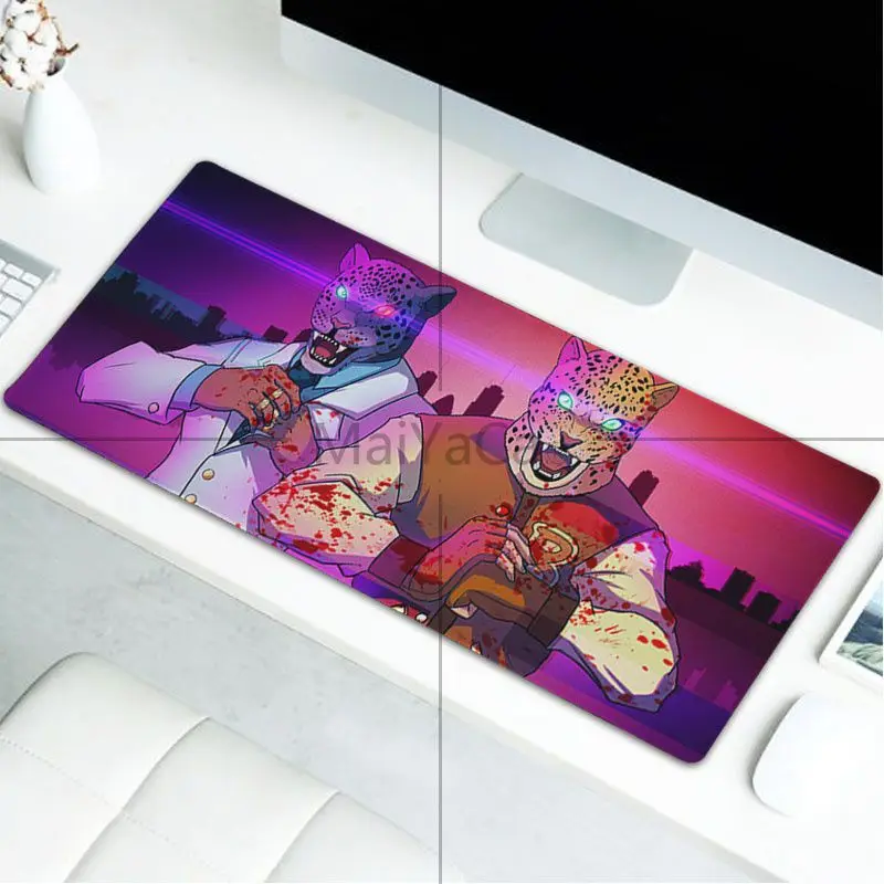 LockEdge 30x80cm MaiYaCa изготовленный на заказ кожи «Горячая линия» Майами по нанесению собственных логотипов Ноутбук игровой коврик для мыши большие утепленные удобные Водонепроницаемый игровой резиновый коврик для мыши - Цвет: LockEdge 30x80cm
