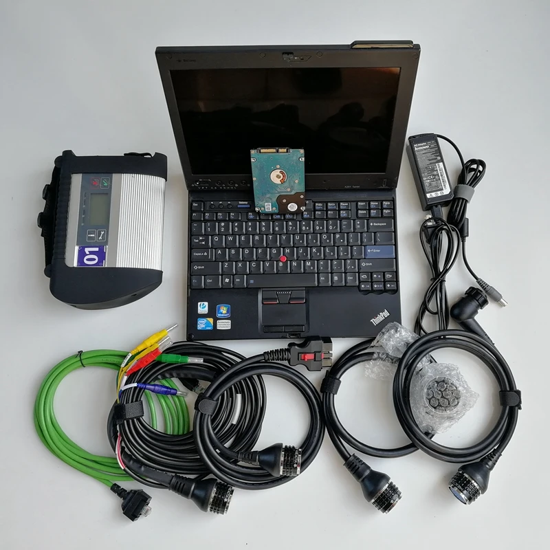 

MB Star C4 SD Compact 4 + бывший в употреблении X201T I7 4G/8G + 320GB HDD с программным обеспечением V06.2022 автоматический диагностический инструмент сканер гото...