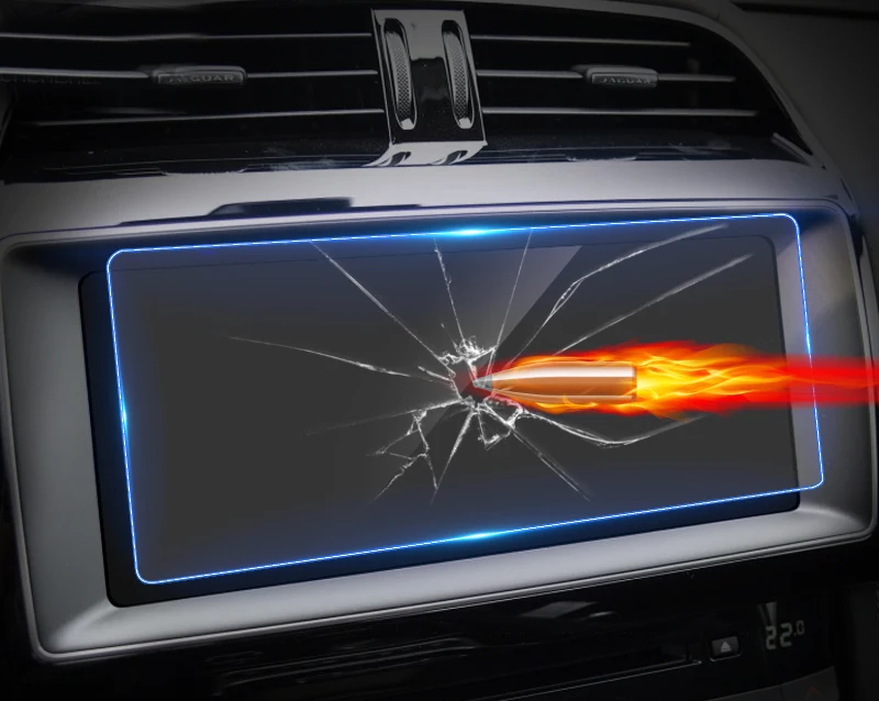 Подходит для Jaguar XE x760- XF X250 X260 2009- интерьерные наклейки аксессуары Автомобильные gps навигационные Защитные пленки для экрана