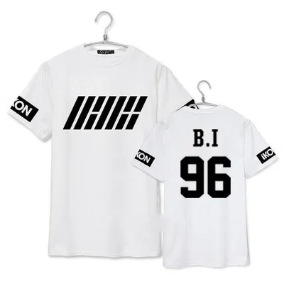 Летняя свободная футболка с надписью IKON BI WELCOME BACK Album MH631|Футболки| |