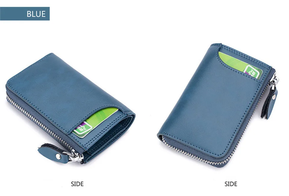 SOUTH GOOSE Genuine Leather Key Wallet Men& Women Multi-functional Organizer Wallet Car Key Case With Card Holder Coin Purses