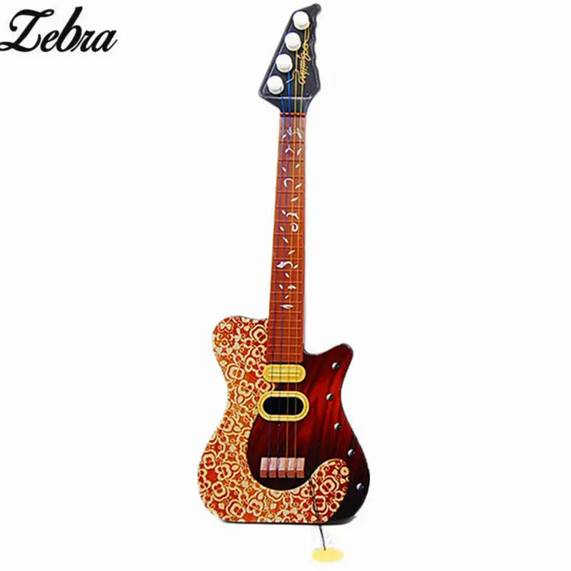 Зебра легкая 4 струнная Акустическая гитара Игрушка развивающая игрушка для