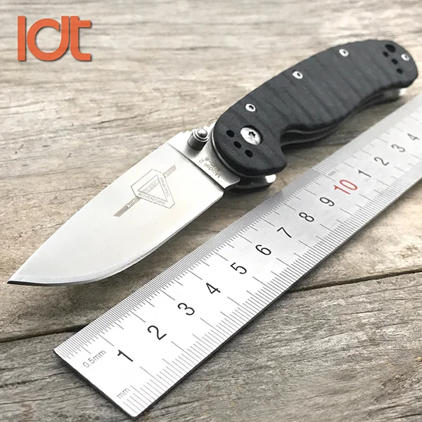 Black G10 LDT RAT Модель 2 складной нож AUS-8 лезвие G10 ручка тактические Карманные охотничьи ножи кемпинг открытый нож выживания EDC инструменты - Цвет: Black G10