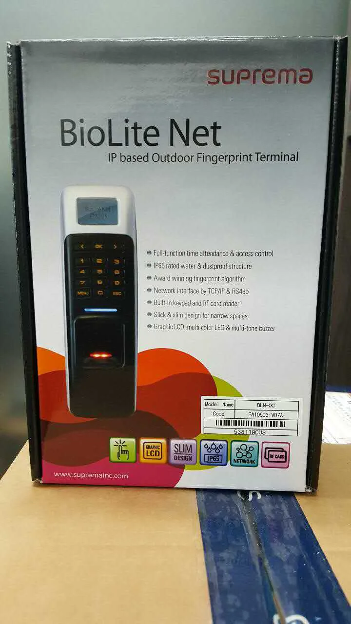 SUPREMA биолит чистый биометрический считыватель отпечатков пальцев двери