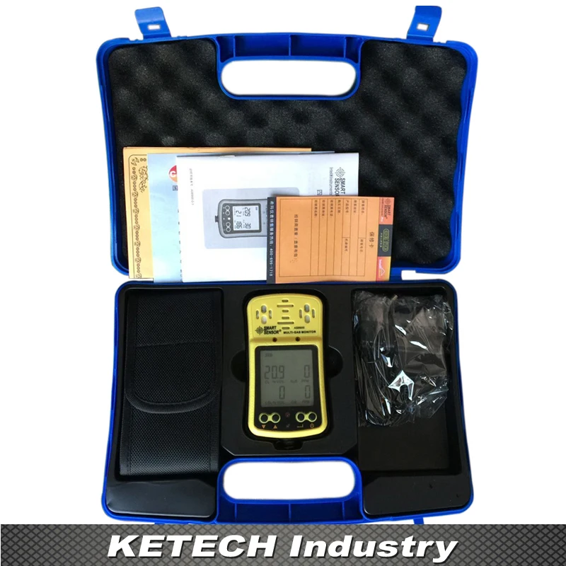 AS8900 портативный мульти детектор газа монитор тестер для кислорода/окиси