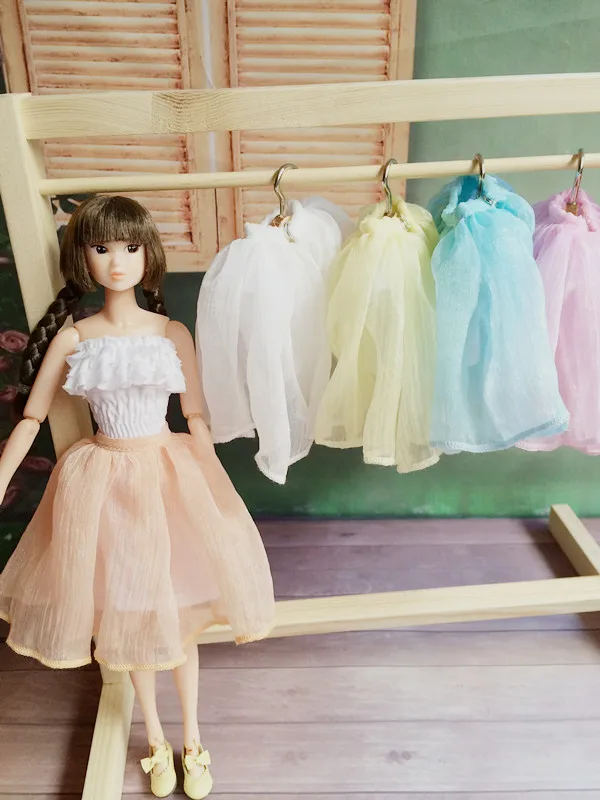 Шифоновая юбка для куклы Licca Momoko AZONE S Blyth аксессуары яркая короткая | Игрушки и