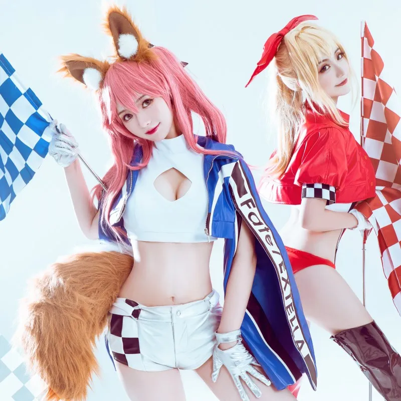 Костюм для косплея по мотивам игры FGO Fate Grand Order костюм саблей тамамо no Mae гонок