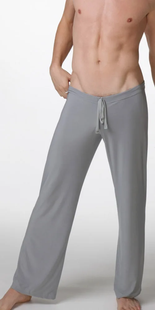 Sleep Bottoms brand Men's casual trousers soft comfortable Sleep Bottoms Homewear XXL pants pajama Lacing loose Lounge clothing