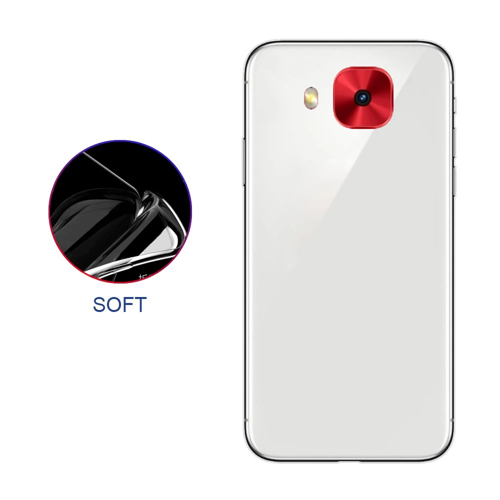 Подходит Для ZenFone 4 5eifie pro zd552kl простой Мягкий Нескользящий прозрачный чехол |