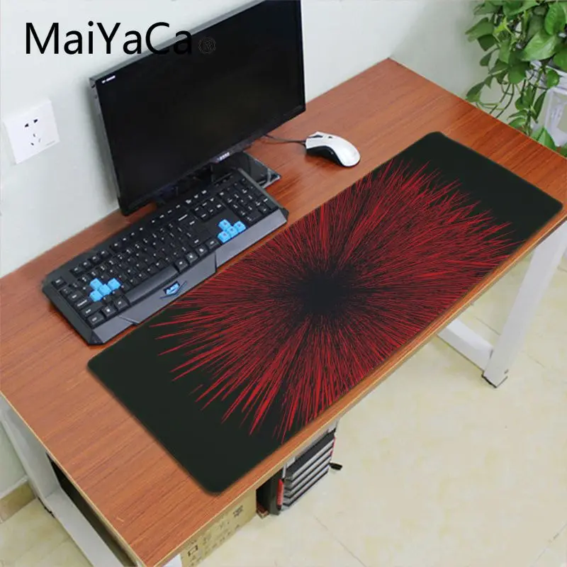 Maiyaca Лидер продаж абстрактные красные игровые коврики для геймеров коврик мыши