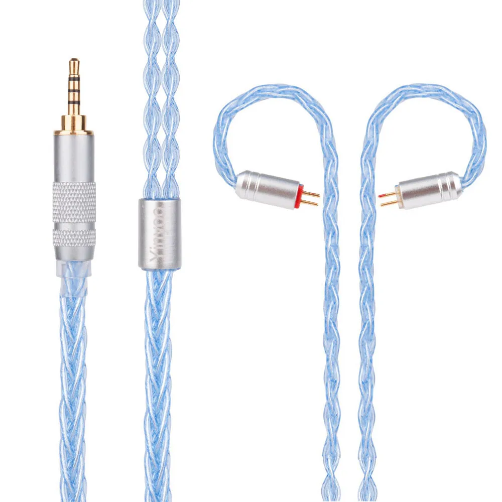 8 штук кабель MMCX для Shure SE215 SE535 SE846 2 pin ZS10 ZST ZAR sony 3 5 мм 4 Баланс Сменные