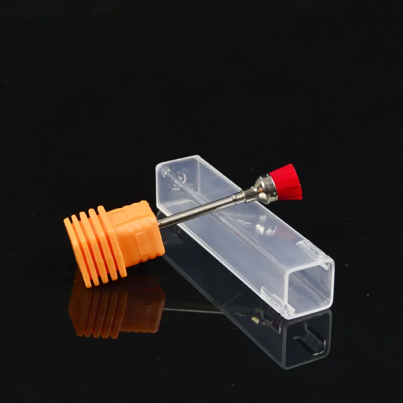 

WUF 1 Pcs Professional Electric Nail Drill Brush Nail Art Drills Bits Cleaning Tools 3/32'' Manicure Machine Files Accessories