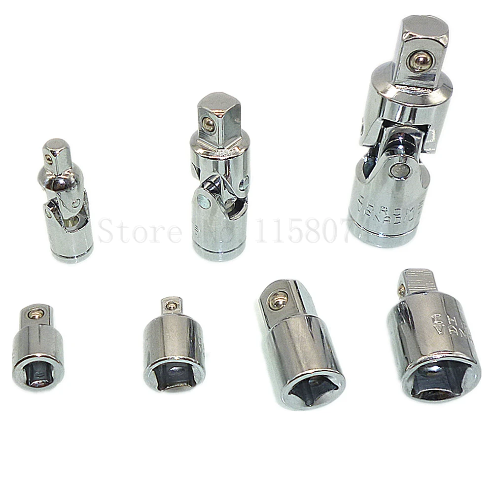 3 шт. 1/4 &quot3/8&quot 1/2 &quotуниверсальный шарнир набор 4 квадратных храповик розетки +