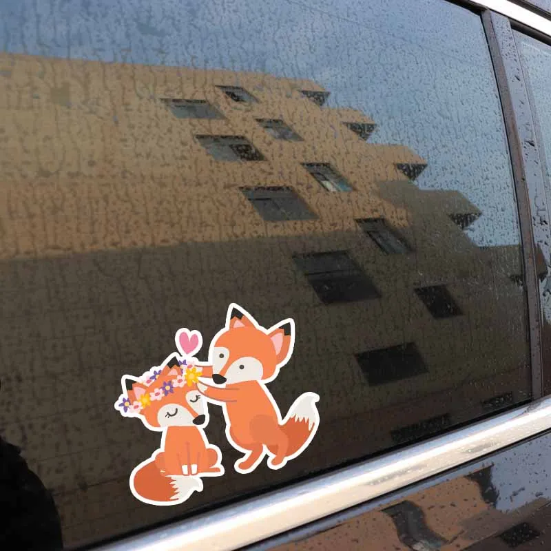 YJZT 14.5CM*14CM Beautiful Fantastic PVC Animal Nice Quality Car Sticker Decals 5-0938 | Автомобили и мотоциклы