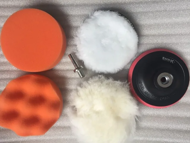 

Car beauty polishing disc Self-adhesive wool wheel Ball of wool Flat sponge wheel Wave sponge dish 4 inches