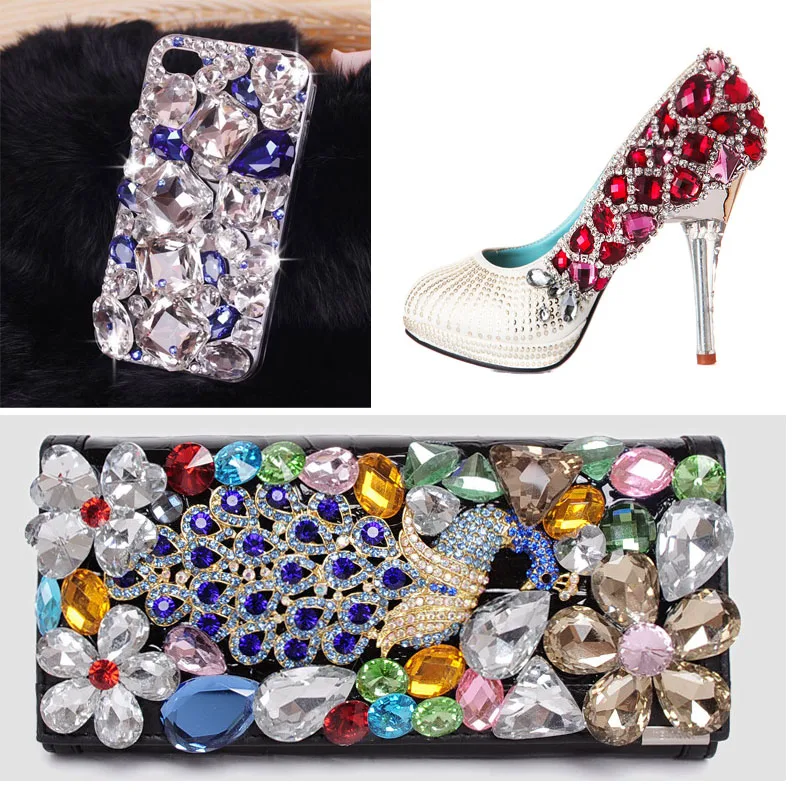 Promotion! 20pcs/lot Clear white heat Crystal HotFix FlatBack Rhinestones DIY clothing accessories |