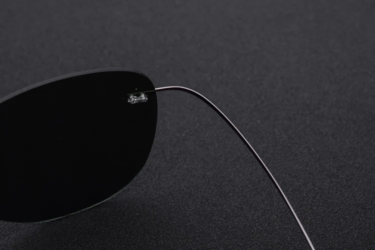 100% настоящий Титан без винта мужские солнцезащитные очки оправы женские