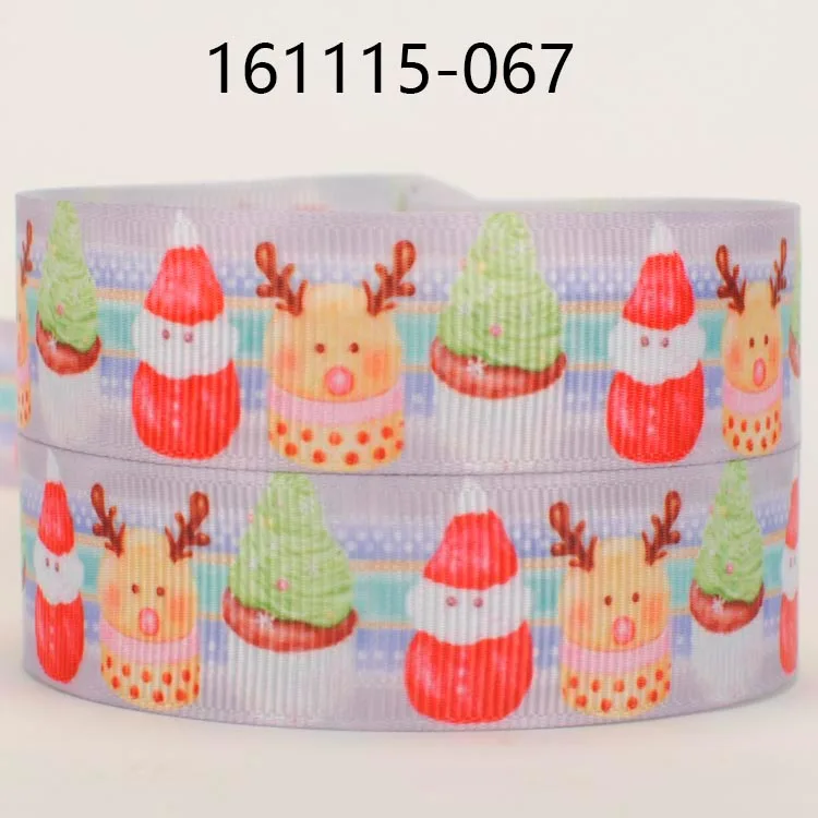 

NEW sales 50 yards Christmas snowman pattern printed grosgrain ribbon free shipping