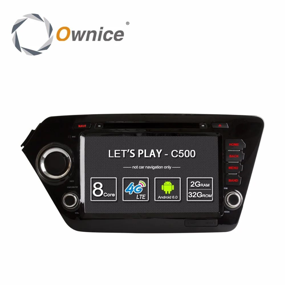 Ownice Android 6 0 4 ядра 2 ГБ Оперативная память для Kia k2 RIO 2010-2015 dvd-плеер gps Navi Поддержка 4G