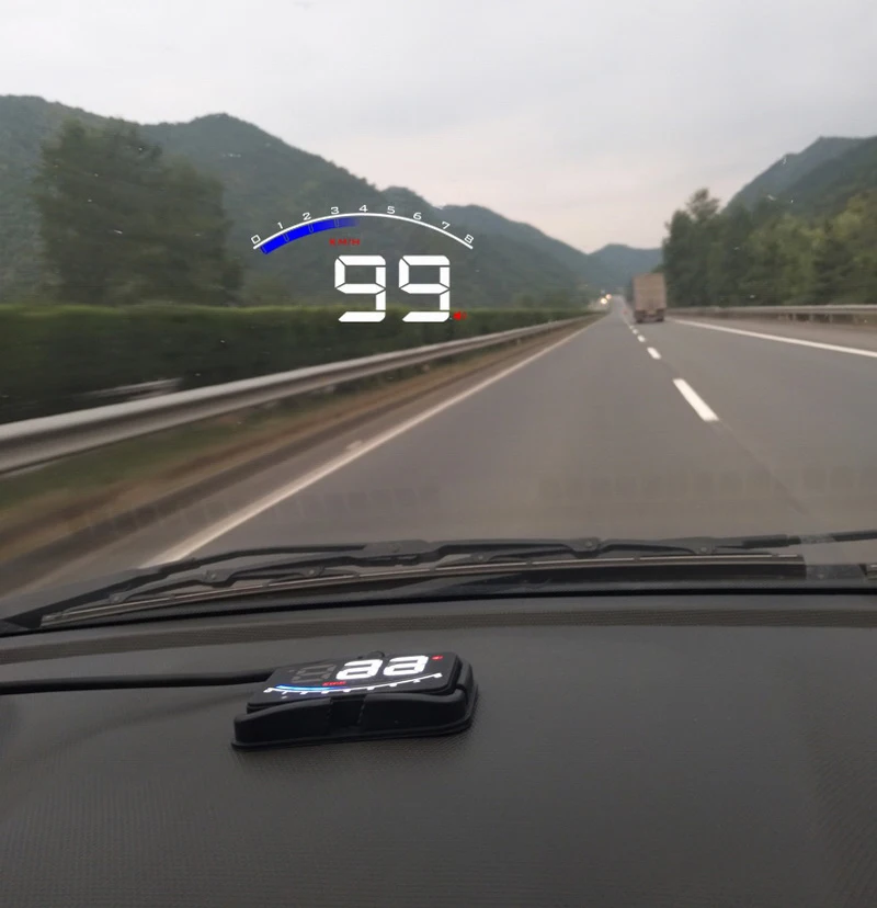 M6 HUD Дисплей 3 дюймов авто с OBD2 и EUOBD лобовое стекло проектор умный цифровой
