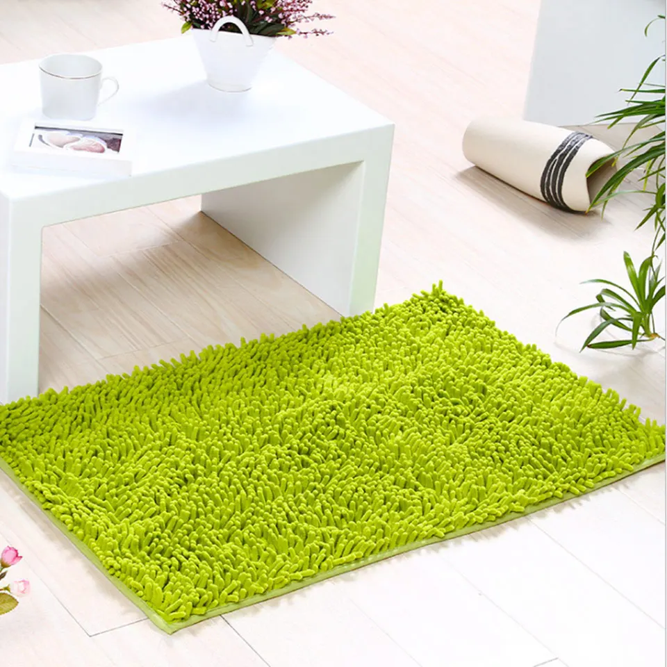 green Нескользящий коврик для ванной комнаты, коврик для ванной, волшебный Впитывающий Коврик для двери, ковер для кухни, нескользящий - Цвет: green