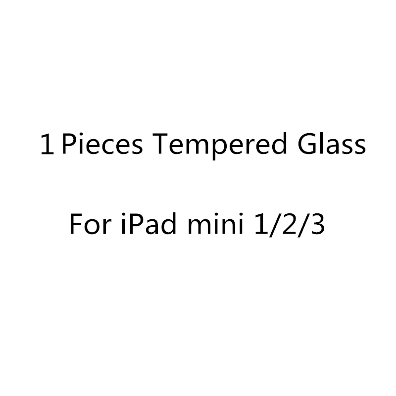For mini 1 2 3 Абсолютная новинка! Премиум закаленное Стекло для iPad 10,2 Мини-Платье на возраст 1, 2, 3, 4, 5, Экран протектор для iPad 3 4 5 6 iPad Pro 9,7 iPad Air 3 10,5 11 защитная пленка - Цвет: For mini 1 2 3