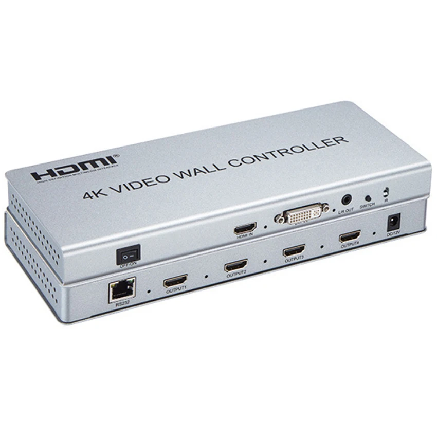Видеостена контроллер 2x2 1 HDMI/DVI Вход 4 HDMI Выход K ТВ процессор изображения шить