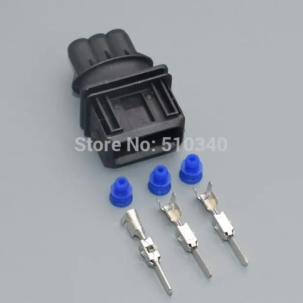 1set male Shhworld Sea 1 комплект 3 Pin 3,5 мм Женская топливная заглушка распылителя/Штепсель для масляной форсунки/дроссельной заслонки для Bosch plug - Название цвета: 1set male