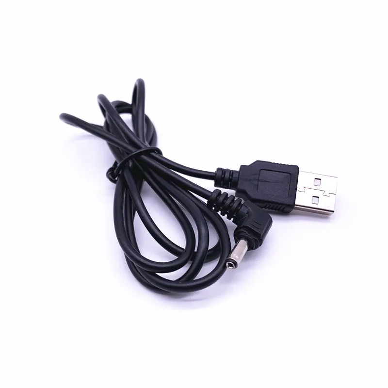 Белый/черный 90 Угол ПК USB папа до 5 В DC 3 мм X 1 35 баррель разъем Кабель питания Шнур