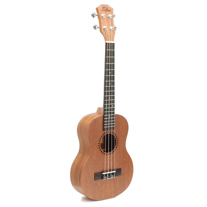 Зебра 26 дюймов 4 строки концерт Sapele Ukulele Alto ручной работы выполненная из красного