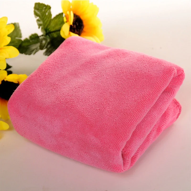 Deep pink Горячая 1 шт. 30*30 см полотенце для чистки посуды принадлежности для дома сухие полотенца для волос полотенце для мытья Популярные чистящие инструменты мягкие - Цвет: Deep pink