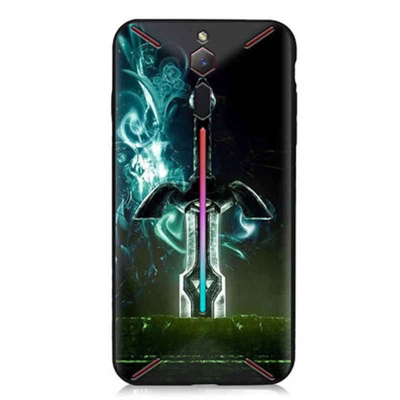 Для zte Nubia красный волшебный игровой телефон прозрачный Прохладный мультфильм мягкий силиконовый чехол для телефона RedMagic задняя крышка Черный boder для Nubia NX609J - Цвет: A8