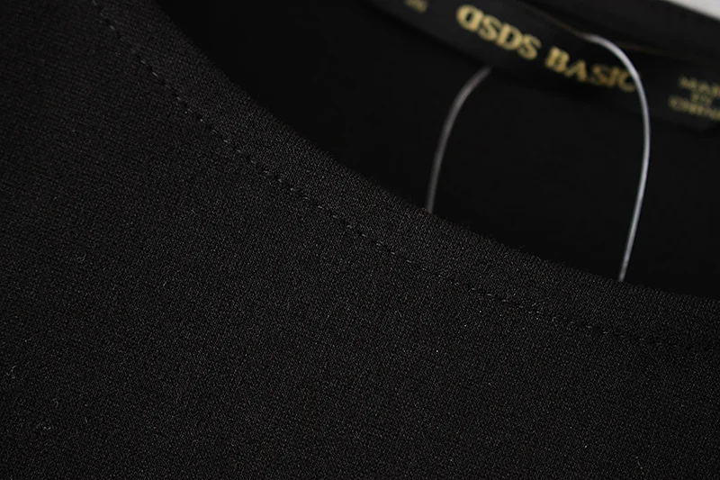 2018 женские черные платье Slim Fit пространство слой до колен весенние летние платья