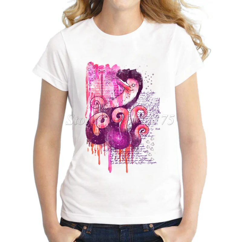 2015 Женская индийская Футболка с принтом Пикси Новые Топы женские футболки