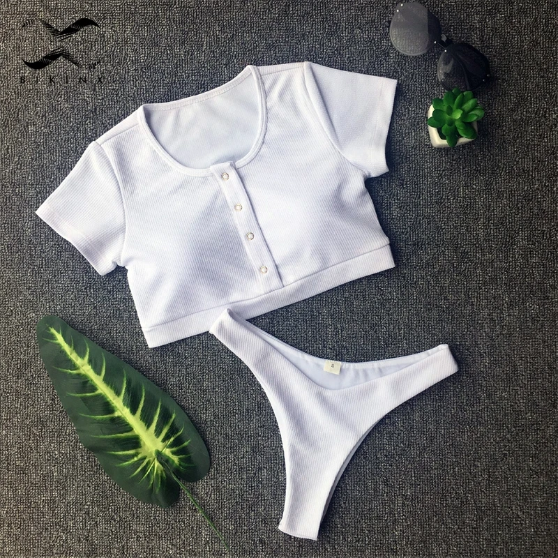 Bikinx бразильский комплект бикини белый женский купальник 2018 спортивные