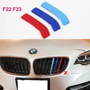 3D Передняя решетка полосы гриль M полоски крышки Стикеры автоспорта для BMW 2 серии F22 F23 218i 220i 225i 228i купе кабриолет