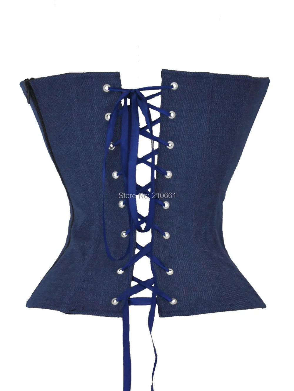 Новый сексуальный для женщин пластик обвязки кружево на спине Джинсовый корсет