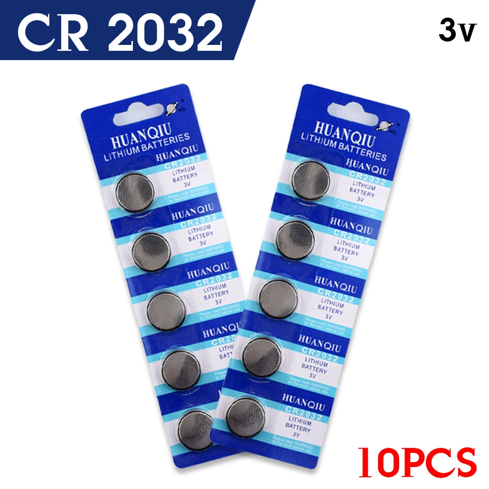 Дешевые 10 шт батареи CR2032 2032 3V литиевый Тип Кнопка монета батарея 5004LC ECR2032 DL2032 KCR2032 |