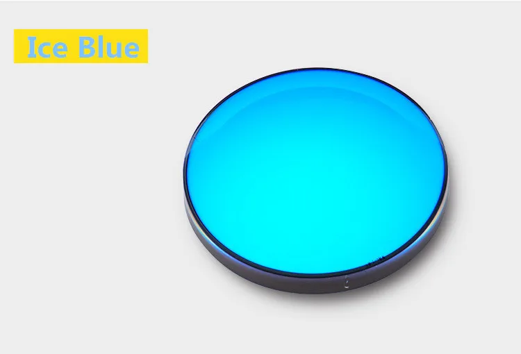 Ice Blue 1,61 ультра тонкие поляризованные линзы Красочные Светоотражающие близорукие линзы очки, защищающие от УФ-излучения Линзы Близоруких градусов на заказ - Цвет линз: Ice Blue