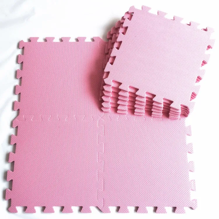 Pink Marjinaa 6 шт./компл. детская пена EVA головоломки игровой коврик/детские игрушки, ковер для детей блокируя упражнение напольный Плитки - Цвет: Pink