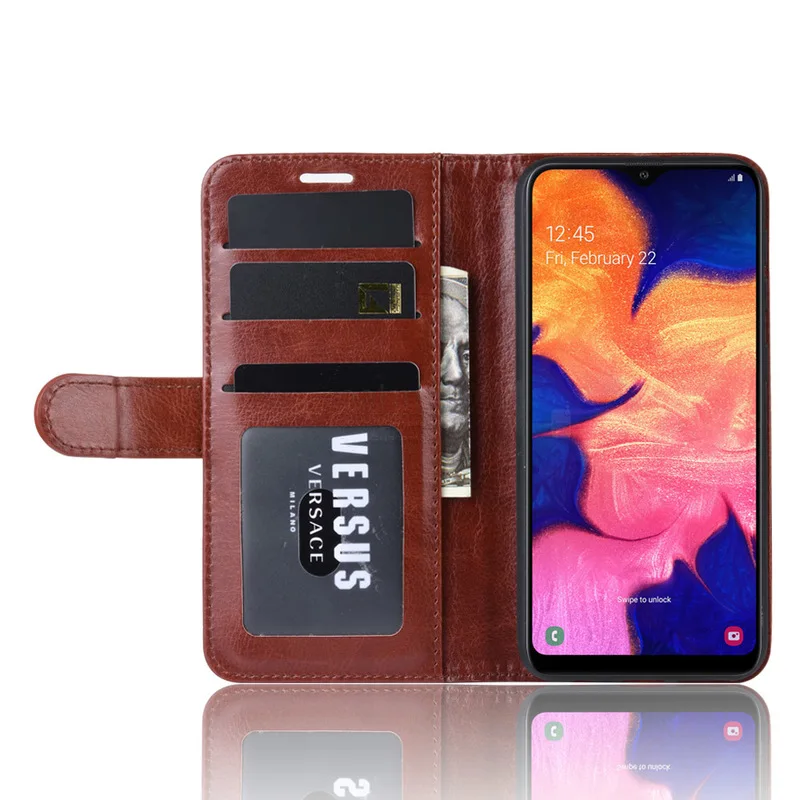 Новый роскошный кожаный чехол-книжка в стиле ретро для Samsung Galaxy A10E A10