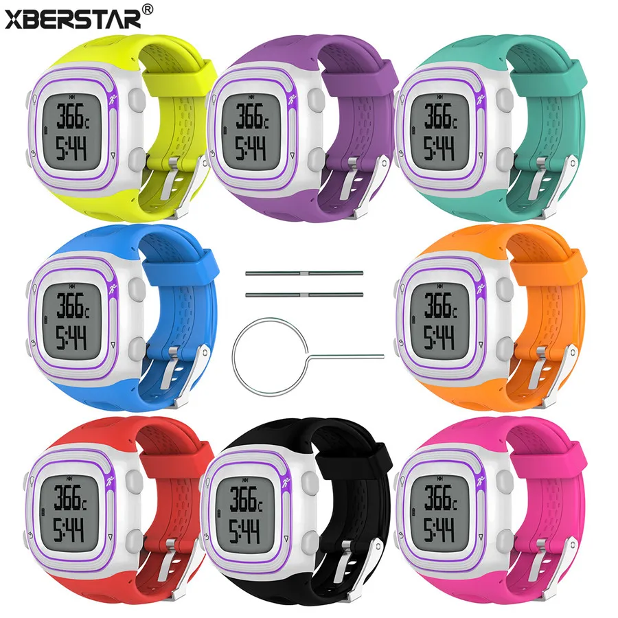 Спортивный силиконовый ремешок для наручных часов Garmin Forerunner 10 15