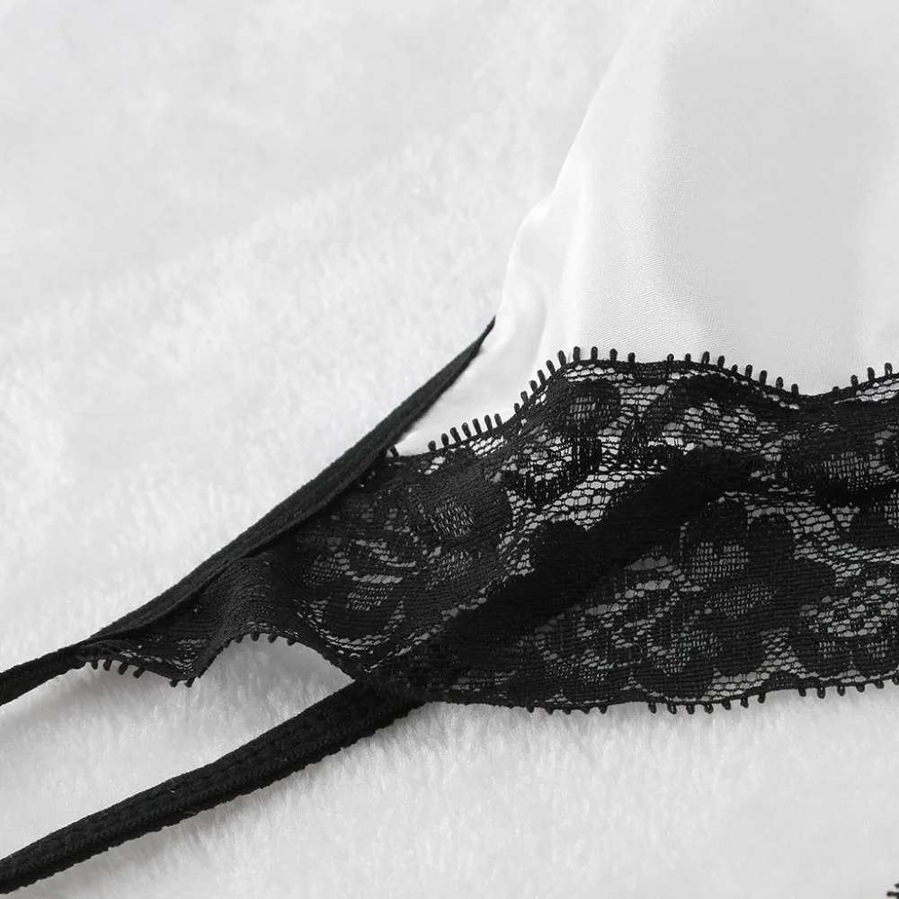 Пижама женская кружевная Сексуальная страсть белье Babydoll G-string платье одежда для сна женская пижама шелковое вечернее платье сексуальное@ 8