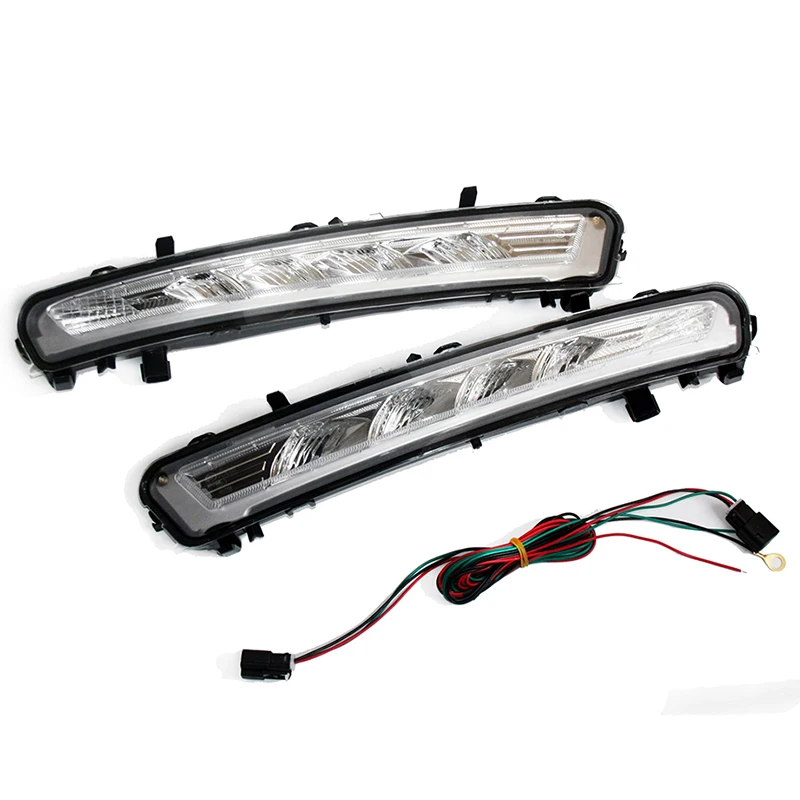 Для 2011~ 2013 Ford MONDEO 2x светодиодный DRL Вождения Дневные ходовые дневные Противотуманные фары светильник