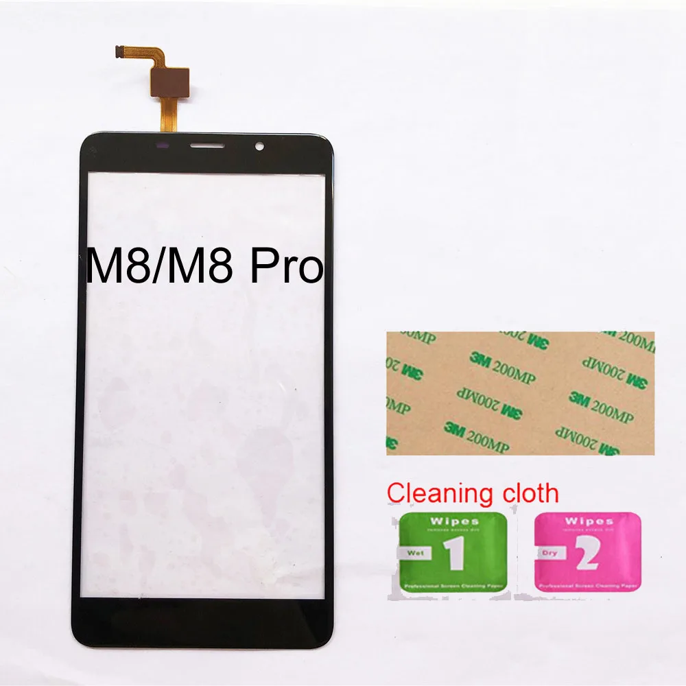 Black No Tools 5,7 ''M8 мобильный сенсорный экран для Leagoo M8 Pro Сенсорный экран дигитайзер Сенсорная панель Замена переднего стекла объектив сенсор - Цвет: Black No Tools