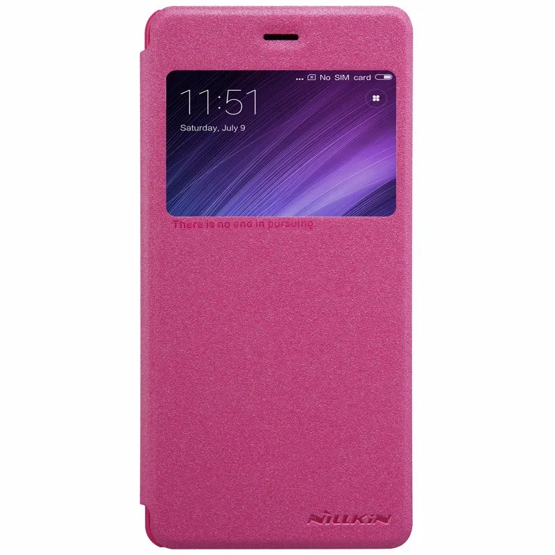NILLKIN 5,0 ''redmi 4 Чехол чехол откидная крышка Искусственная кожа с окошком на лицевой панели для Xiaomi redmi 4 Чехол redmi 4 чехол Чехол