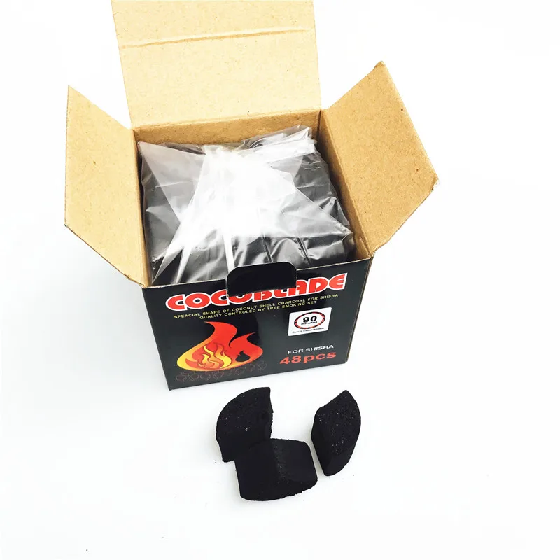 Cocoblade Кокосовая Скорлупа уголь для кальяна кальян sheesha 48 шт 0,58 кг для держателя угля kelaoke угольная чаша для угля нагреватель