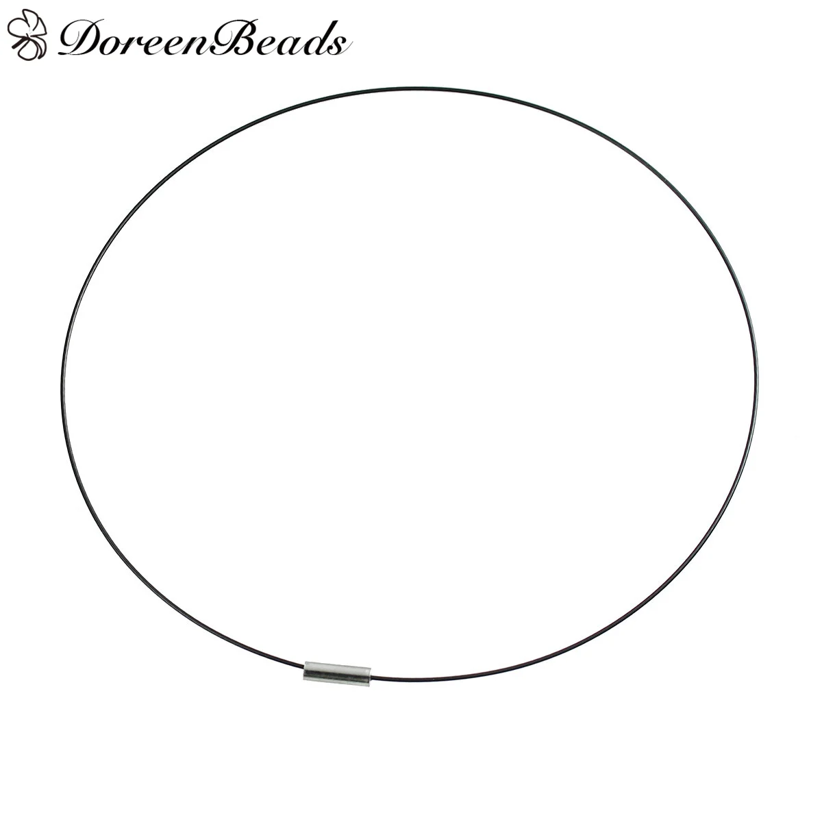 DoreenBeads ожерелье из медной проволоки черный с тусклым серебряным цветом Магнитная