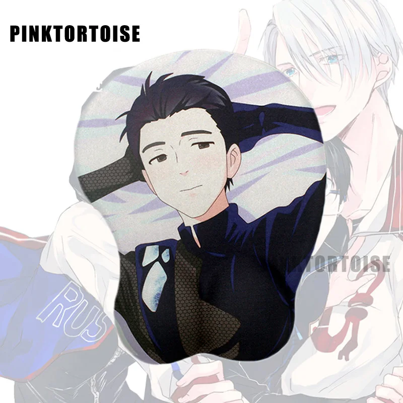 Аниме Yuri Katsuki 3D грудь силиконовый коврик для мышки ноутбука ПК YURI! Игровой на