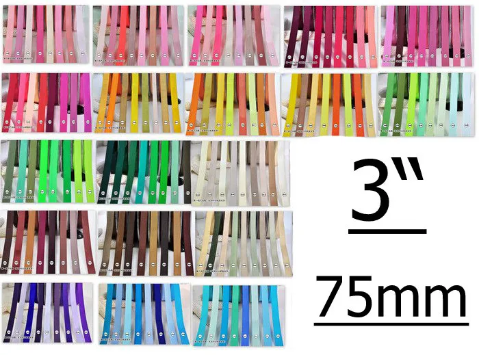 3 "(75 мм) grosgrain однотонные ленты для украшения бантами волос 196 в наличии цвет 100